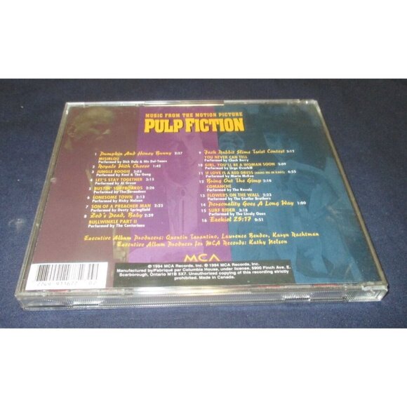 Pulp Fiction the Original Motion Picture Soundtrack (CD, 1994, Various Artists) - Picture 3 of 3